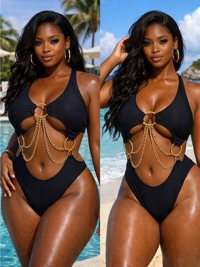 Hoops In Chains One-Piece Swimsuit